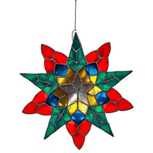 Gift Ko Poinsettia Mini Capiz Parol 14" LED Christmas Lantern
