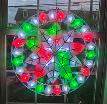 Gift Ko Poinsettia 25 inch Smart Parol - Filipino Christmas Lantern - All Season Occasion Event RGB Lighting